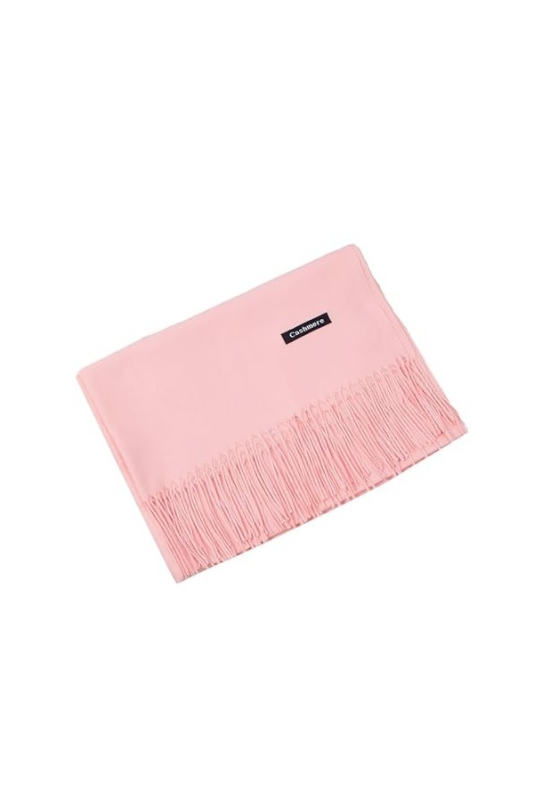 Foulard rouge hommes femmes écharpe pashmina écharpes et enveloppements pour robes de soirée hiver doux chaud longues grandes