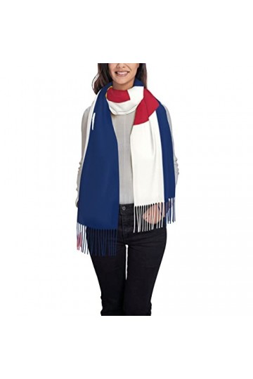 Châles et écharpes pashmina pour femme - Drapeau américain - Grande écharpe pashmina douce, noir 2, taille unique