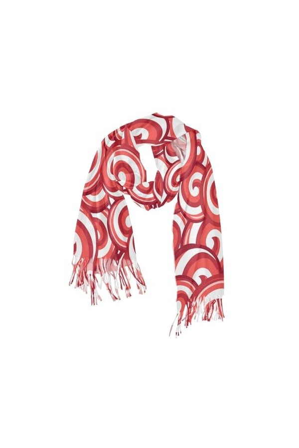 Red Candy Écharpe pashmina pour femme Grande écharpe dhiver chaude, Comme indiqué sur la photo, taille unique