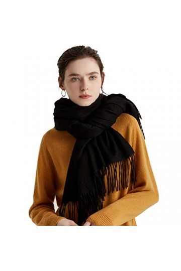 Vegena Écharpe Chaude pour Femme - Couleur unie Classique - 200 cm × 70 cm Cashmere Pashmina Châle Wrap Hommes Grandes Écharp