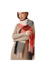 DURINM Écharpe Femme Cachemire Hiver Chaud Pashmina Châles et Châles pour Robes de Soirée Châle de Mariage Écharpe Hiver Gran