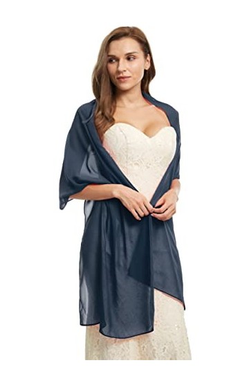 Shawl Scarve Wraps Soft Chiffon Lace Pashmina for Evening dresses on formal occasions