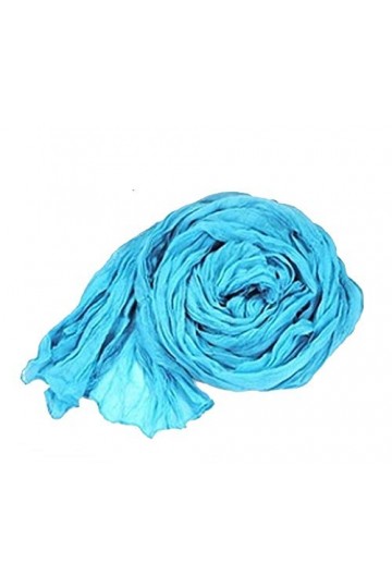 Lovelegis Foulard femme - couleur unie - pashmina femme - couleur bleu clair - 175 x 45 cm de large - coton acétate - idée ca