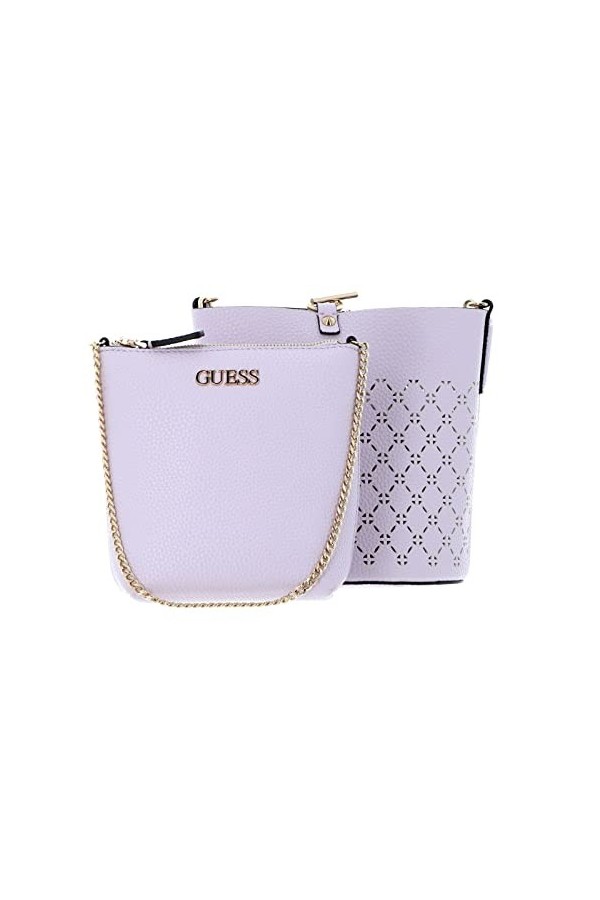 GUESS Amara Sac Femme, Noir, Taille unique