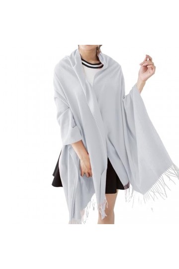 Écharpe chaude pour femme - Foulard pashmina et châles à langer pour robes de soirée - Mode dhiver - Doux et chaud - Grandes