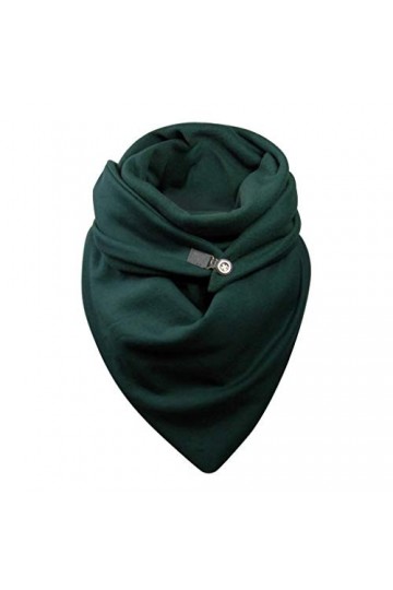 KUKICAT Foulards Triangle en Coton Femme Chic Automne Hiver Chaude Scarf Malaisie Dot Impression Bouton Doux Wrap Décontracté