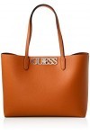 Guess Uptown Chic Barcelona Tote, Sac à bandoulière pour Femme, Cognac, Taglia Unica