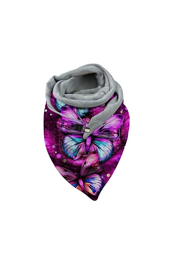 Grande éCharpe Femme Imprimé Papillon Châle Wrap à Boucle Pas Cher Pashmina Foulards Automne Hiver Echarpe Femme Hiver Chaud 