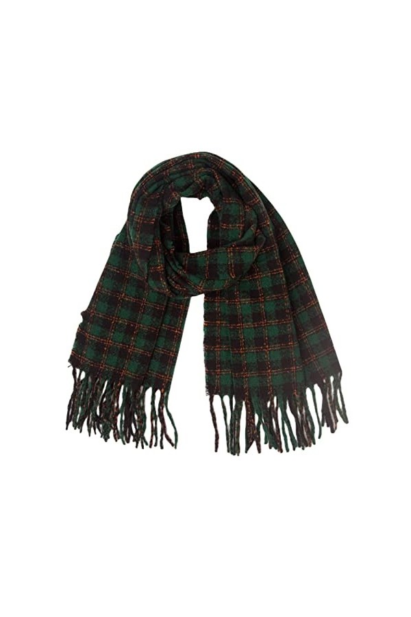 Pashmina Écharpe pour femme - Hiver - Automne - Hiver - Écharpe classique à carreaux - Chaude et douce - Grosse écharpe douil