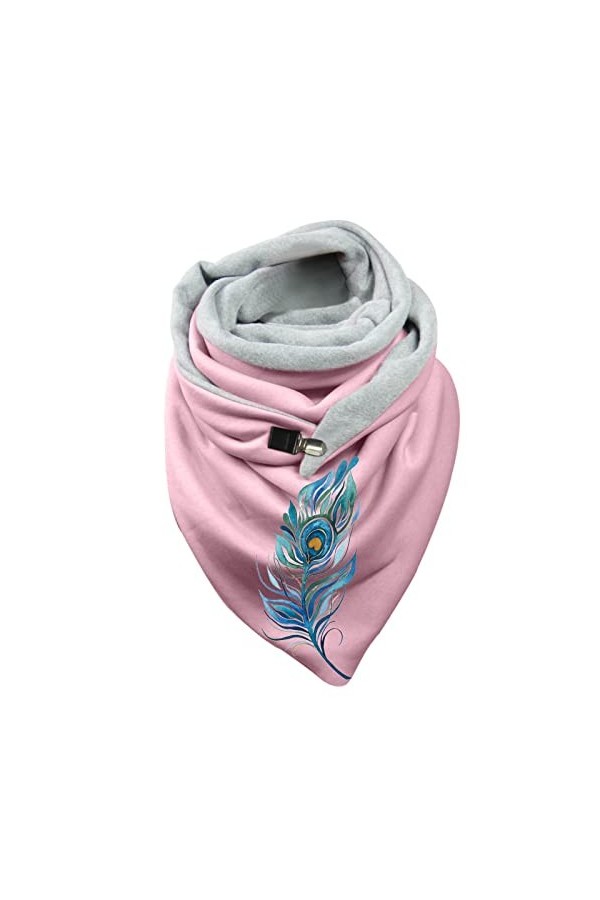 LANSKIRT Echarpe Hiver, Echarpe Triangle Femme Echarpe Hiver Chaud ÉCharpe Hiver Chaud Cachemire Imprimé Pissenlit Chaude Ech