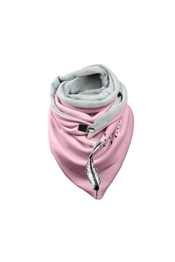 LANSKIRT Echarpe Hiver, Echarpe Triangle Femme Echarpe Hiver Chaud ÉCharpe Hiver Chaud Cachemire Imprimé Pissenlit Chaude Ech