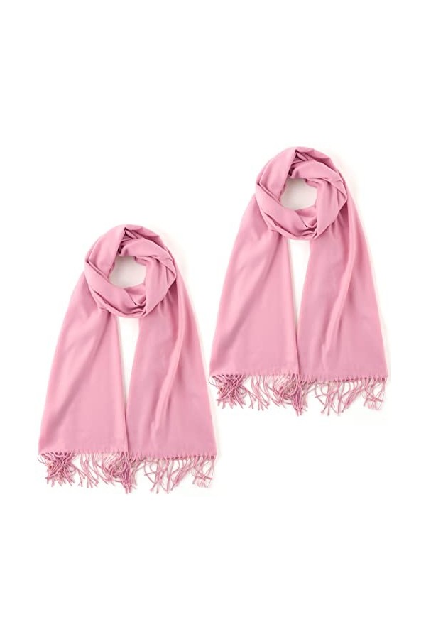 Landisun Châle pour femme - Écharpe pashmina pour mariage - Pour robe de soirée - Hiver chaud, noir, taille unique