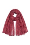 WOZOW Écharpe Femmes Foulard Imprimé Fleurs Wrap Châle En Soie Foulards Femme - Chiffon, Etoles Echarpe Chale Longue Conforta