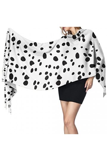 Générique Écharpe chaude pour femme chien dalmatien imprimé confortable long châle hiver doux couverture écharpe, Dalmation-