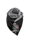 rtdgcv Foulard Triangle Femme Hiver Femme Écharpe à Carreaux Style Japonais et Coréen Col Chaud Écharpe Tendance Écharpe dAu