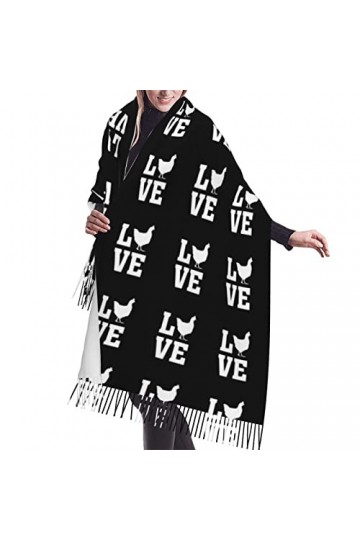 Bingyingne Shawl Wrap Scarf for Women Love Chickens Pashmina Scarves