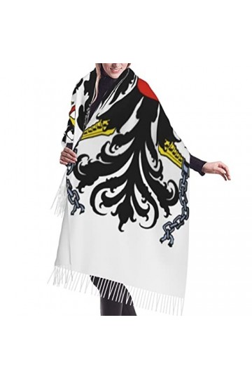 Bingyingne Soft Scarf Shawls Wraps With Tassel National Emblem Of Austria Women Fashion Gifts Pashmina Scarf