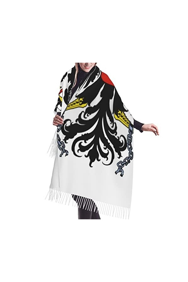 Bingyingne Soft Scarf Shawls Wraps With Tassel National Emblem Of Austria Women Fashion Gifts Pashmina Scarf