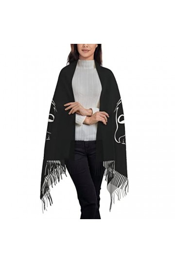 Bingyingne Beauty within the Beast Womens Winter Scarf Cashmere Feel Pashmina Shawl Wraps Blanket Scarves Tassel