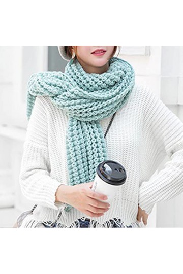 Hiver Coloré Kint Feel Pashmina Foulards Élasticité Écharpe Légère Écharpe Chaude Femmes Hommes Longue Épaisse Foulards Trico