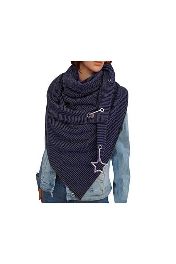 Écharpe Femme Mode Chic Foulards Châles Écharpe Chale Femme Wrap Écharpes Châles Couleur Unie Écharpe Chaud Rétro Automne Hiv