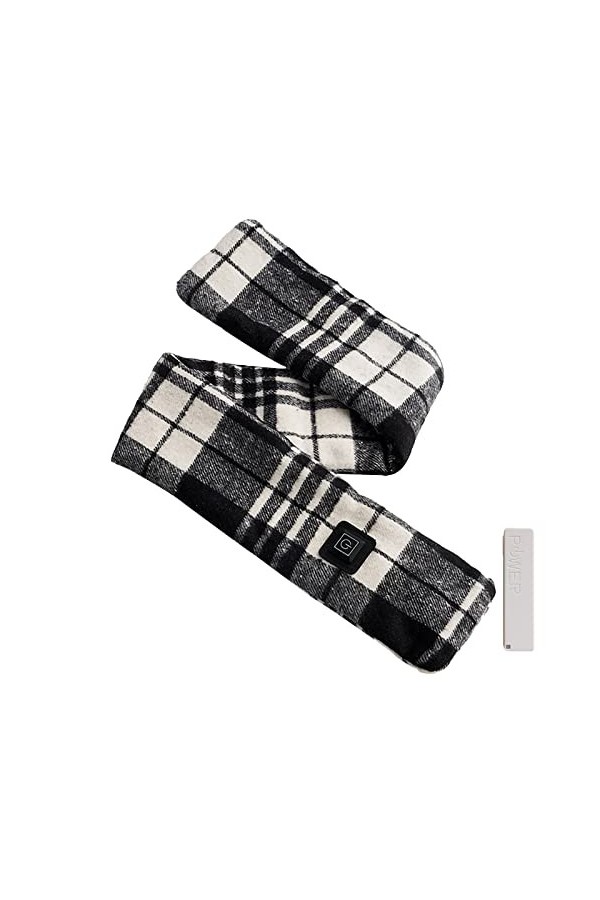 Écharpe Chauffante USB pour Homme et Femme Écharpe Thermique Rembourrée et Épaissie pour Lextérieur Chauffante électrique Ch