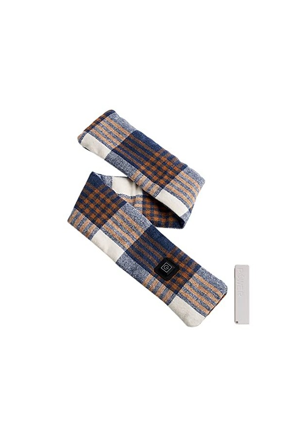 Écharpe Chauffante USB pour Homme et Femme Écharpe Thermique Rembourrée et Épaissie pour Lextérieur Chauffante électrique Ch