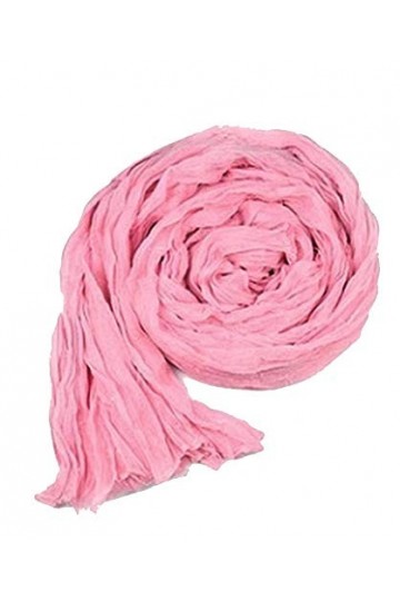 Lovelegis Foulard pour femme - uni - pashmina pour femme - rose - 175 x 45 cm de large - coton acétate - idée cadeau de Noël 