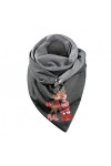 Foulard pour femme - Chaud - Automne - Couleur unie - Coton - Avec pompons - 40 + couleurs unies et à carreaux - Pashmina XL