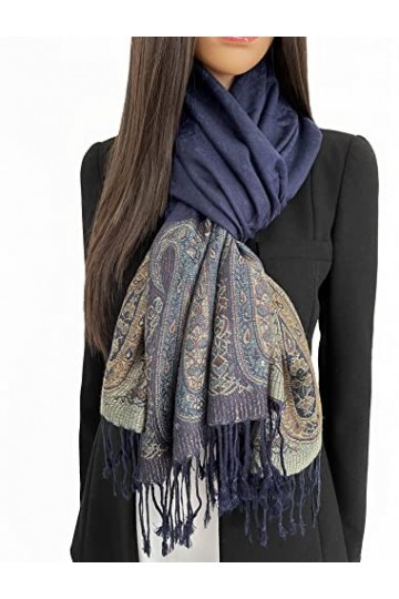 Écharpe multicolore arc-en-ciel pour femme, motif à pois, long châle pashmina coloré cachemire plumes de paon, écharpe en cot