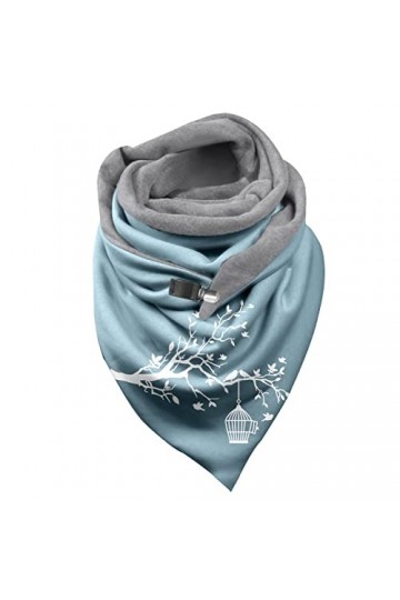 Ncenglings Cravate Fluo Écharpe de mode automne et hiver pour femmes chaud en coton écharpe imprimée de Noël Pashmina Cachemi