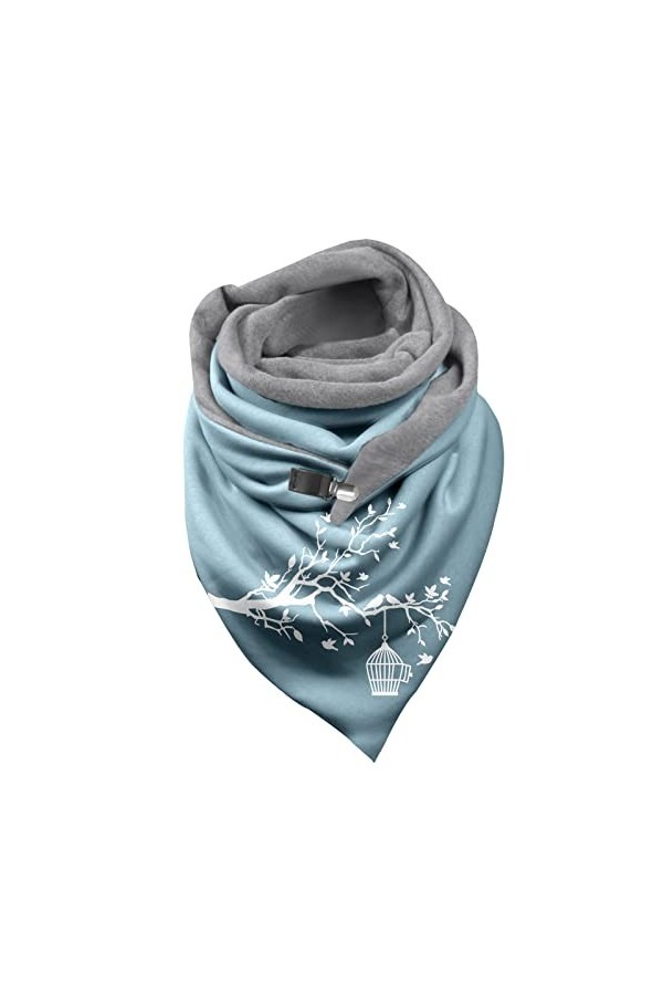 Ncenglings Cravate Fluo Écharpe de mode automne et hiver pour femmes chaud en coton écharpe imprimée de Noël Pashmina Cachemi