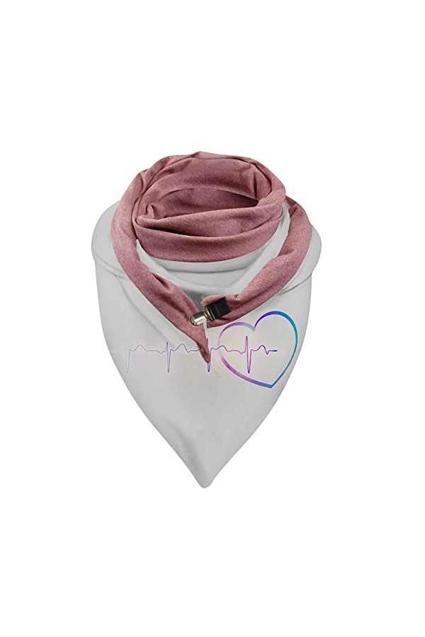 éCharpe Femme Hiver Laine Imprimé Pissenlit Enveloppes Châle Boutonnée Pashmina Echarpes et Foulards Automne et Hiver Echarpe