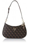 GUESS Noelle Top Zip Shoulder Bag, Women, Brun, Taille Unique