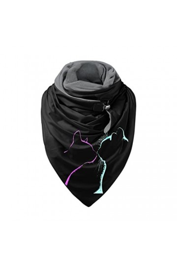 Générique Mode femmes impression bouton châle écharpe enveloppement doux décontracté chaud coupe-vent doux écharpes châles im