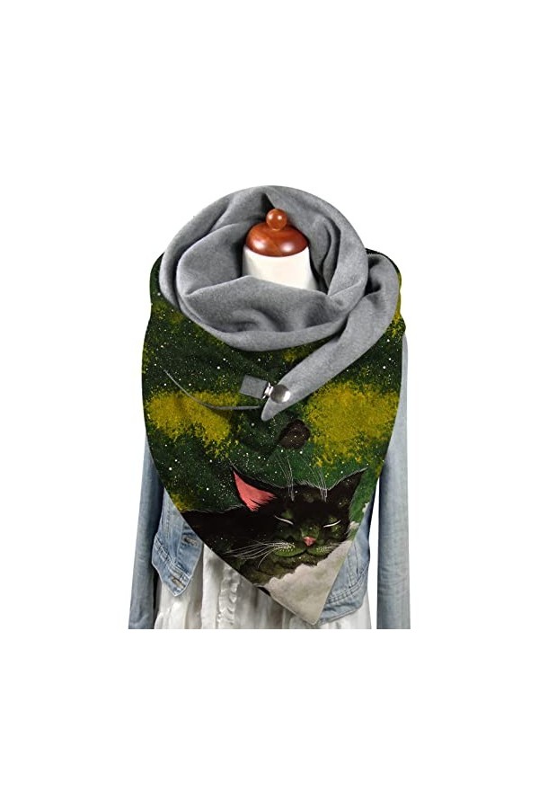 Walaka Echarpe Hiver Femme, Femme Triangle Foulard écharpe Chale Etole Chic Cheche Femme Shawl Pashmina Echarpe Personnalisée