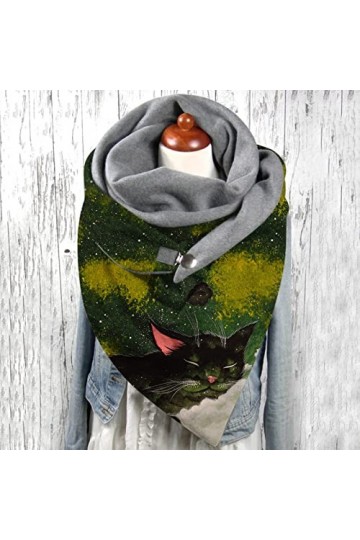 Walaka Echarpe Hiver Femme, Femme Triangle Foulard écharpe Chale Etole Chic Cheche Femme Shawl Pashmina Echarpe Personnalisée