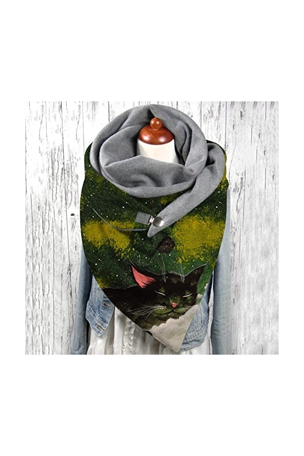 Walaka Echarpe Hiver Femme, Femme Triangle Foulard écharpe Chale Etole Chic Cheche Femme Shawl Pashmina Echarpe Personnalisée