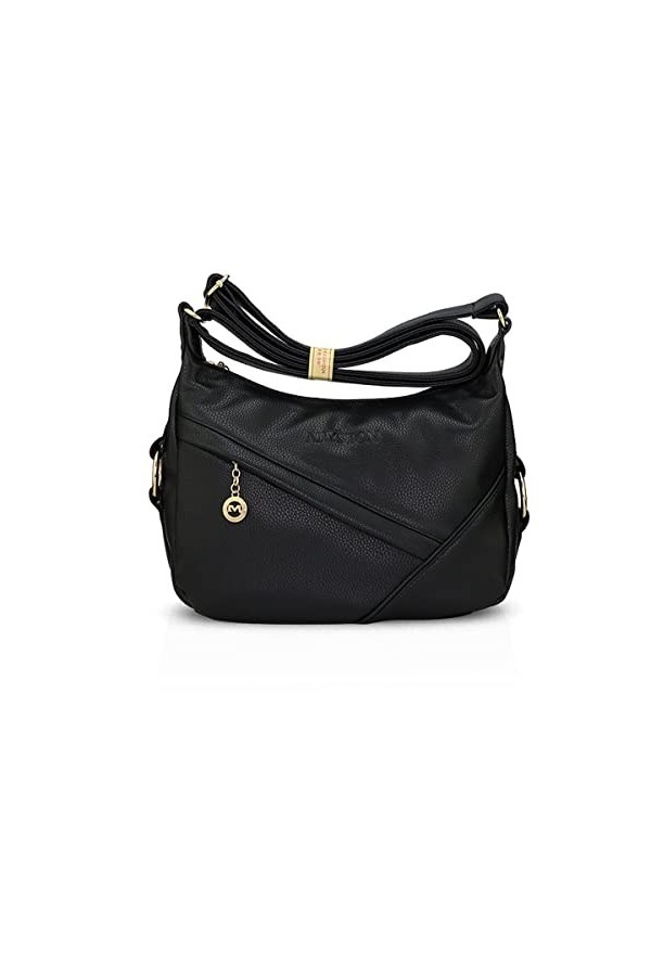 NICOLE&DORIS Femmes Sacs à main Sac dépaule Sac Messenger Sac bandoulière PU Bleu