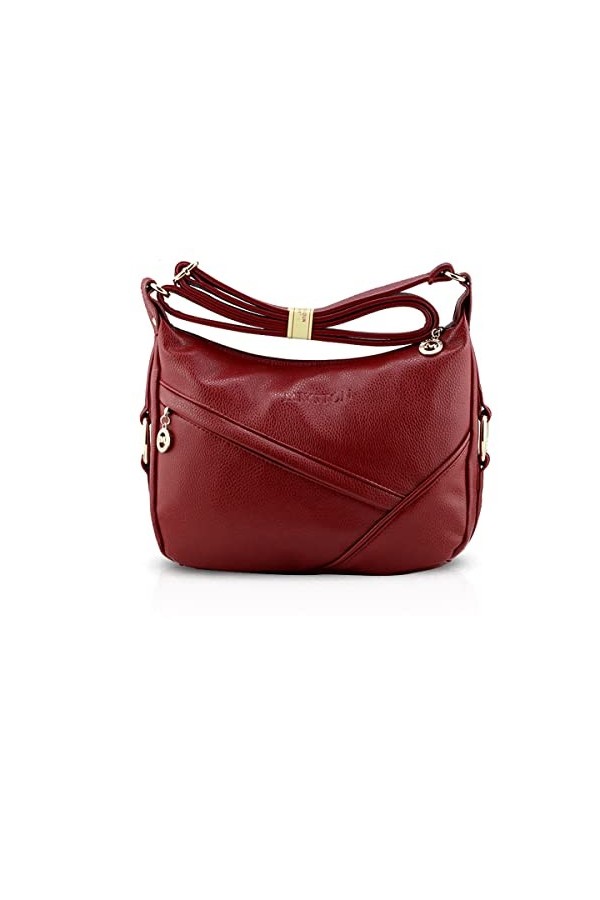 NICOLE&DORIS Femmes Sacs à main Sac dépaule Sac Messenger Sac bandoulière PU Bleu