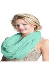 CJ Apparel Vert Pâle Mobius Infinity Scarf Secondes Snood Cowl Tube circulaire Eternity Châle Pashmina NOUVEAU