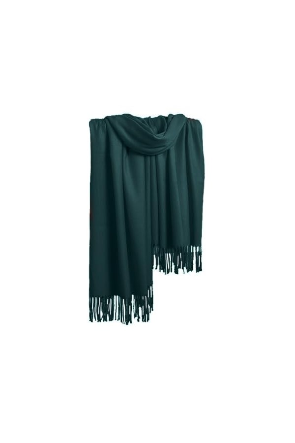 KBRPEY Femmes Écharpe Pashmina Châles Etole Écharpe Châle dHiver Chaude Longue Écharpes Couleur Elégant 200 * 70 CM pour Par