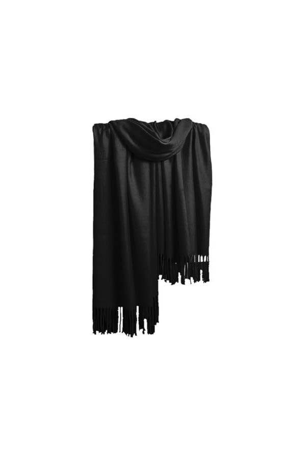 KBRPEY Femmes Écharpe Pashmina Châles Etole Écharpe Châle dHiver Chaude Longue Écharpes Couleur Elégant 200 * 70 CM pour Par