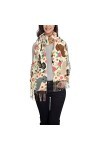 SJOAOAA Écharpe dhiver pour femme avec motif teckel, saucisse, fleurs roses, sensation cachemire, châle pashmina, couverture