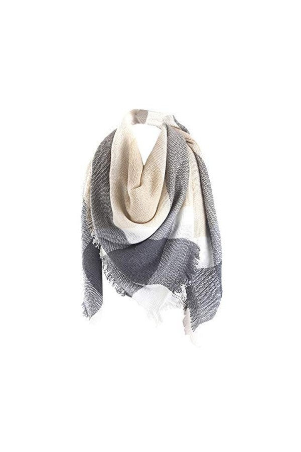 Aostar XXL Écharpe Femme, écharpe châle foulard étole pashmina en Cachemire Chaud Automne Hiver Grand Plaid Tissu Glands Foul