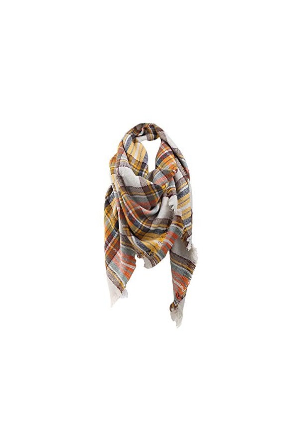 Aostar XXL Écharpe Femme, écharpe châle foulard étole pashmina en Cachemire Chaud Automne Hiver Grand Plaid Tissu Glands Foul