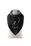 Blingko éCharpe Triangle Femme Chat,Cachemire Chale Automne Hiver Echarpe Femme Chaude Imprimé Papillon Chaude Foulard Cheveu