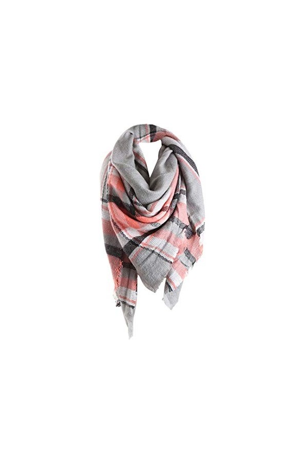 Hishiny Écharpe Chale Femme écharpe Hiver pashmina châle Foulard étole en Cachemire Chaud Automne Hiver Grand Plaid Tissu Gla