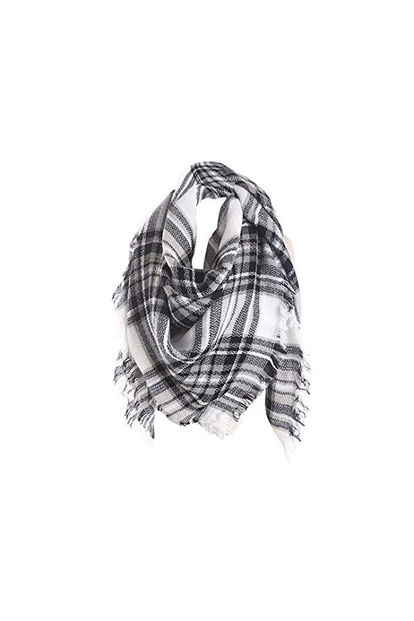 Hishiny Écharpe Chale Femme écharpe Hiver pashmina châle Foulard étole en Cachemire Chaud Automne Hiver Grand Plaid Tissu Gla