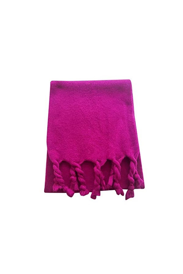 Pashmina Foulard Femme Automne Hiver Écharpe Classique à Pampilles Plaid Écharpe Chaude Douce Épaisse Grande Écharpe en Alpag